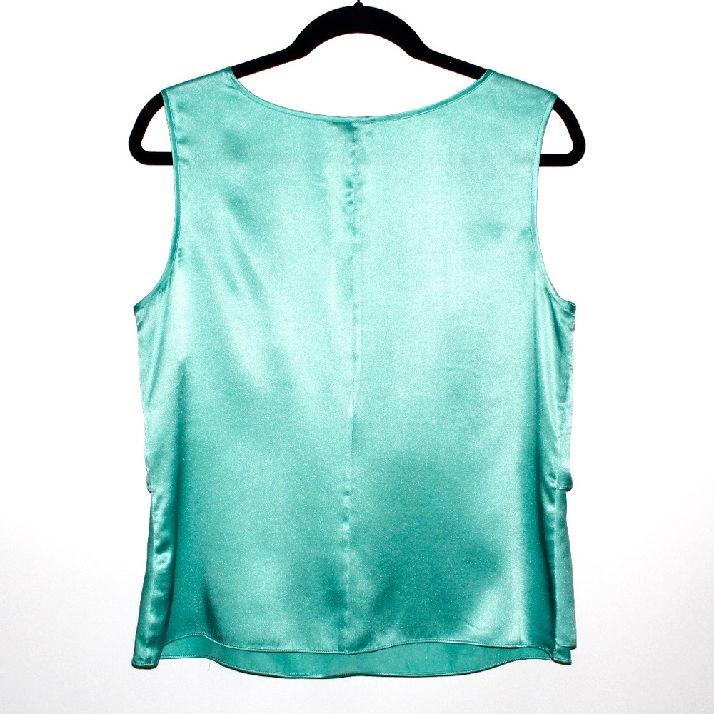 Talbots Pure Silk Layered Ruffle Blouse - Picture 2 of 16